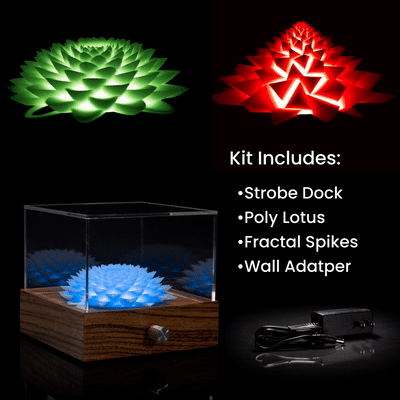 Zebrawood Hand-crafted Strobe Dock Kit - NovaTropes fractal art